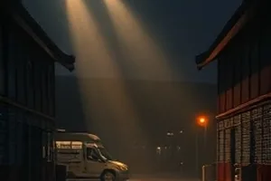 《城市微光》封面，夜归人与共享路灯